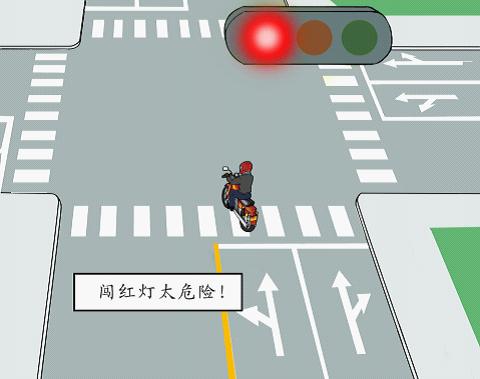 摩托車行經交叉路口