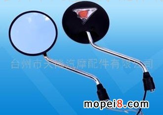 供應(yīng)CG125后視鏡 新款帶燈后視鏡