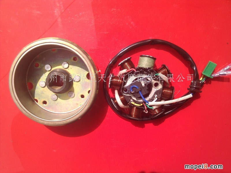 大批量供應(yīng)摩托車磁電機(jī) GY6150-8極磁電機(jī)總成