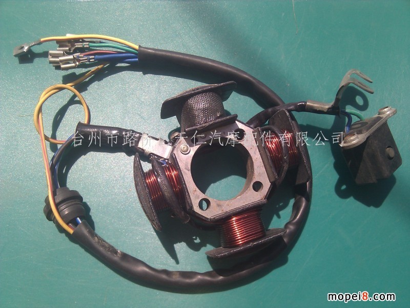 大批量供應(yīng)摩托車磁電機(jī)線圈 CG125-4極磁電機(jī)線圈(定子)