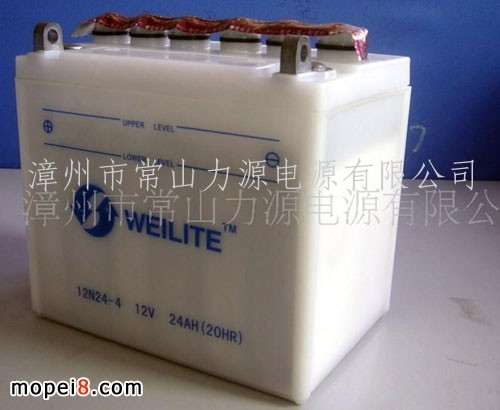 供應摩托車蓄電池　鉛酸蓄電池12N24-4